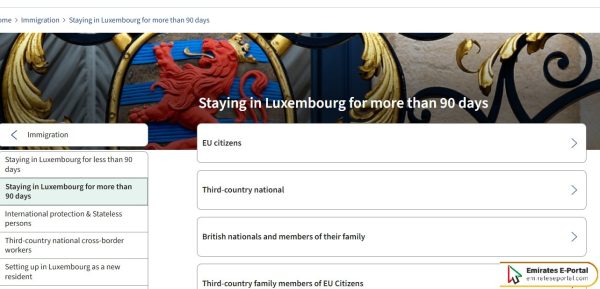 Steps to apply for Long stay Luxembourg Work Visa from UAE