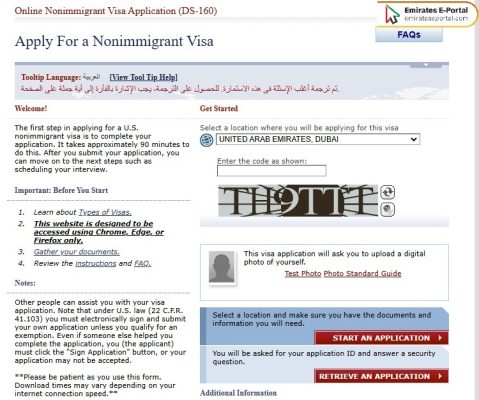 Steps to apply for US Visa from Dubai