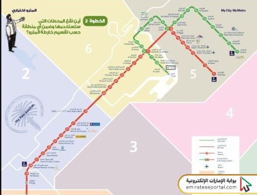 خريطة المترو الجديدة