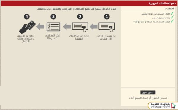 خطوات الاستفسار عن المخالفات المرورية برقم اللوحة أبو ظبي