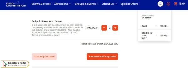 Steps to Buy Dubai Dolphinarium Tickets